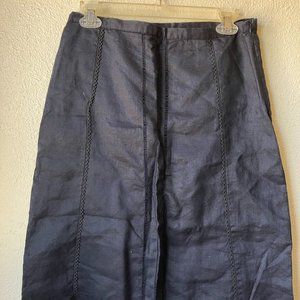 Zara LINEN like  SKIRT KNEEL LENGTH
